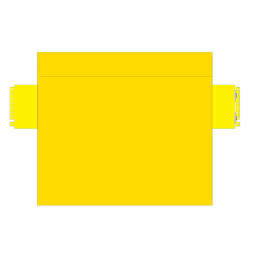 Lock - Station - 2 boxes - Aluminium 0.125 - Yellow paint - 36x31x12 - STANDARD IZ - Image 3