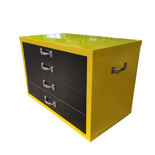 Lock - Bottom of Station - Aluminium - Yellow paint - 36x24x20 - STANDARD IZ - Image 2