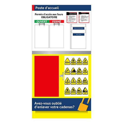 Comptoir des permis de travail - Tout aluminium - 39x69x24 - STANDARD IZ – Image 7
