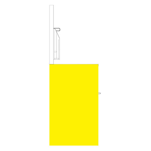 Comptoir des permis de travail - Tout aluminium - 39x69x24 - STANDARD IZ – Image 8
