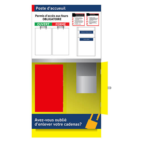 Comptoir des permis de travail - Tout aluminium - 39x69x24 - STANDARD IZ – Image 6
