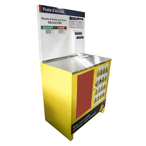 Comptoir des permis de travail - Tout aluminium - 39x69x24 - STANDARD IZ – Image 4