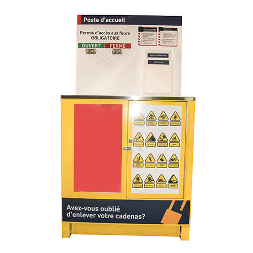 Comptoir des permis de travail - Tout aluminium - 39x69x24 - STANDARD IZ – Image 2