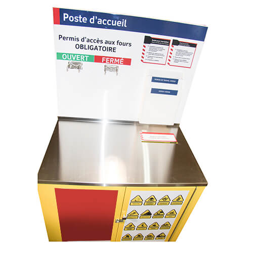 Comptoir des permis de travail - Tout aluminium - 39x69x24 - STANDARD IZ – Image 5