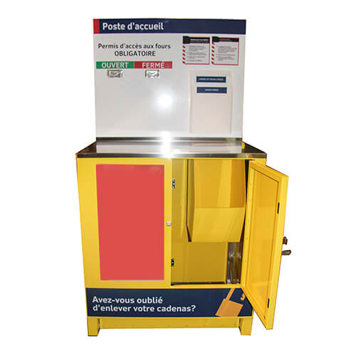 Comptoir des permis de travail - Tout aluminium - 39x69x24 - STANDARD IZ – Image 3